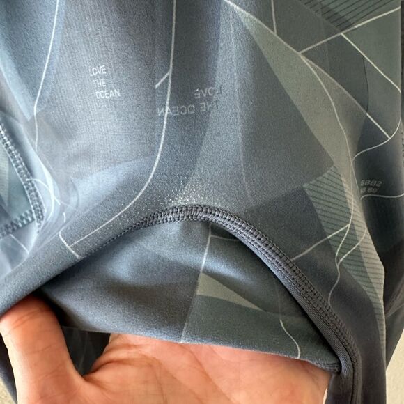 Sweaty Betty Super Sculpt High-Waisted Zig Zag Crop Yoga Leggings Blue Small - Picture 6 of 10